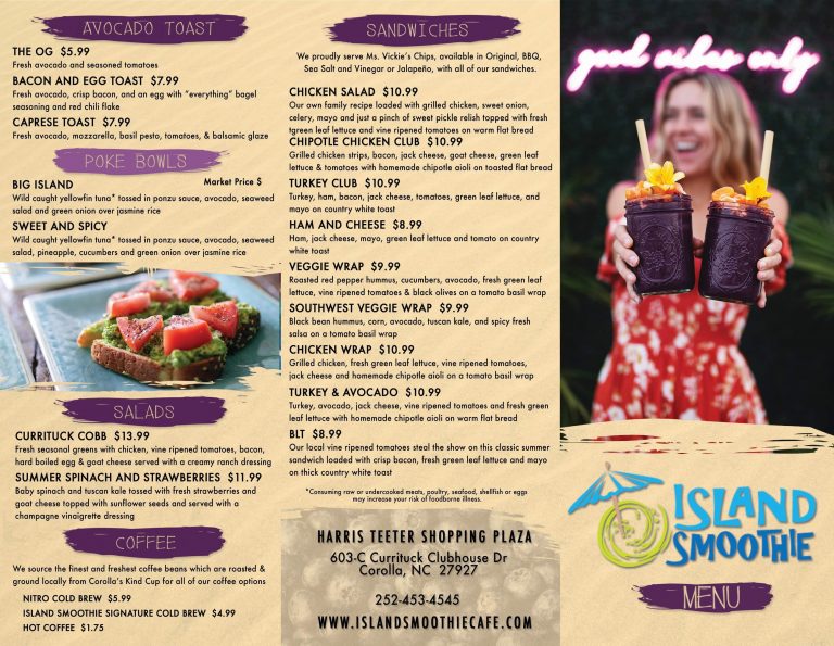 Menu Download Island Smoothie Cafe